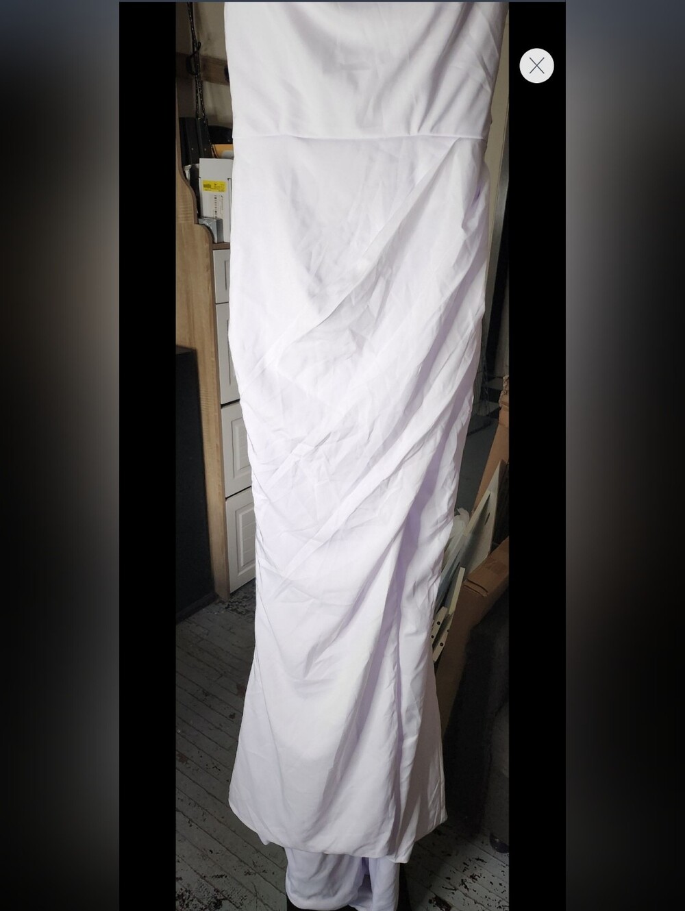 NWT Strapless Column Wedding Dress